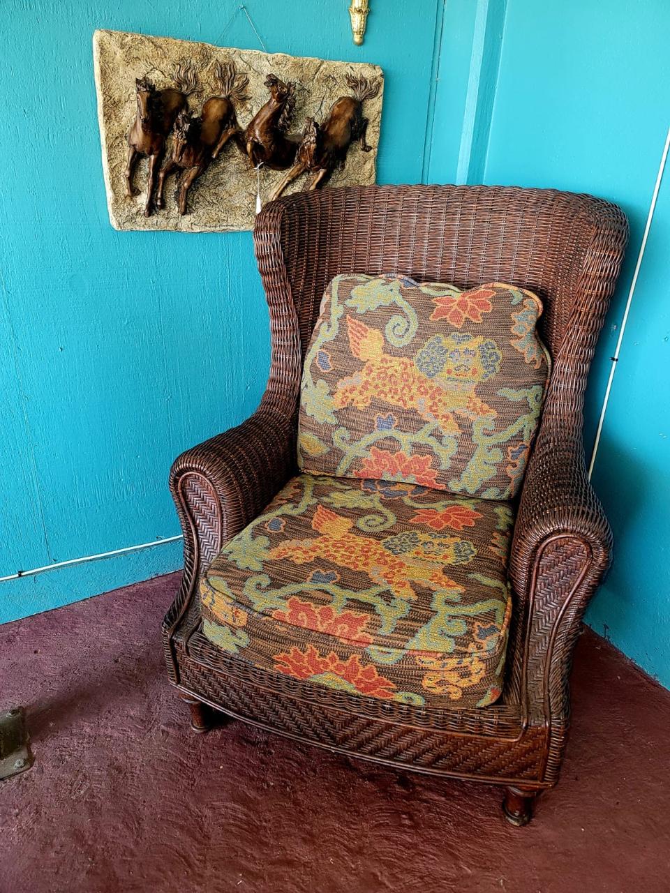 Rattan Chair, Natural Charm at Rosarito Antiques🌿