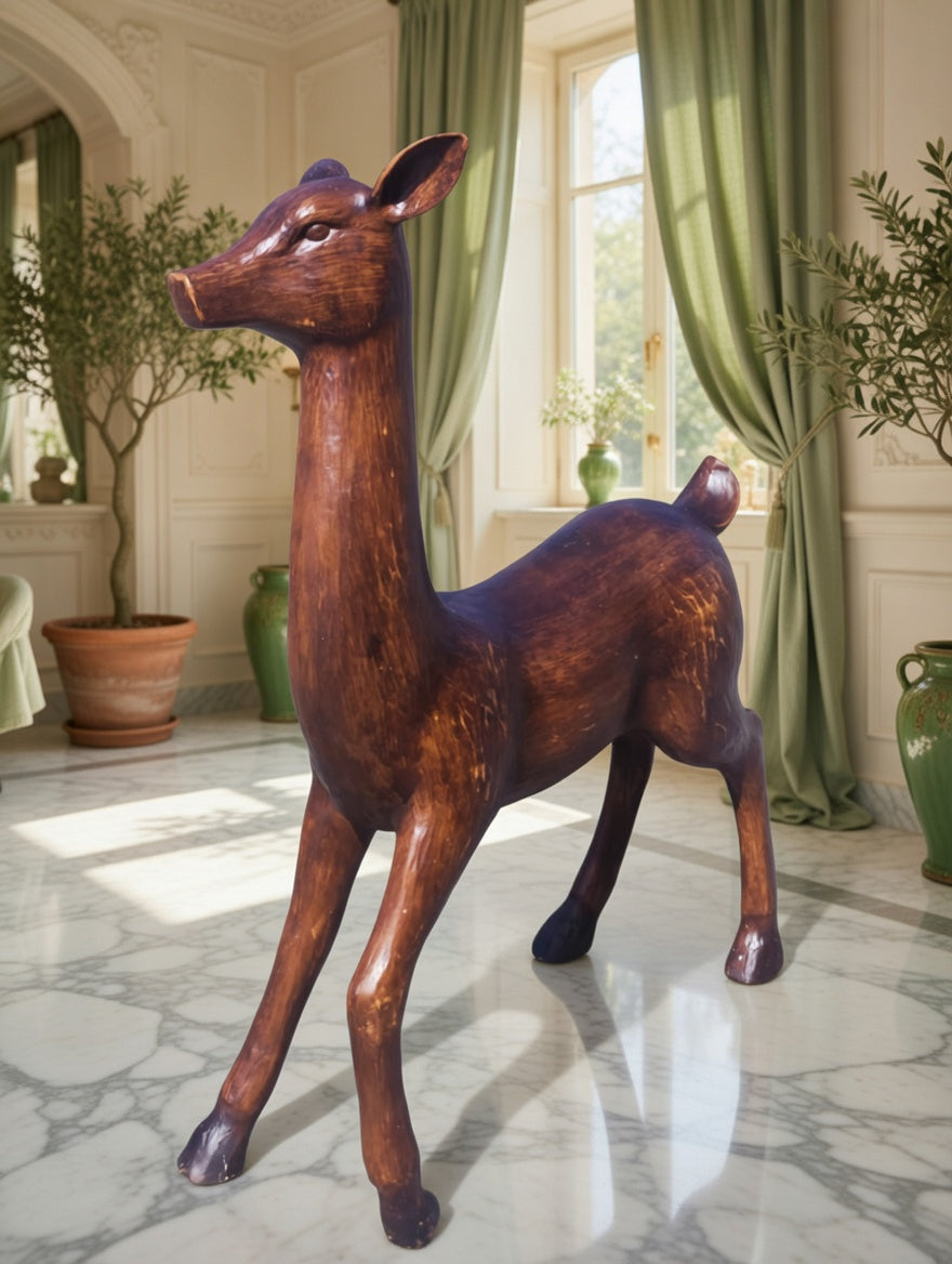 Fiberglass Deer Sculpture with Resin🎄🦌