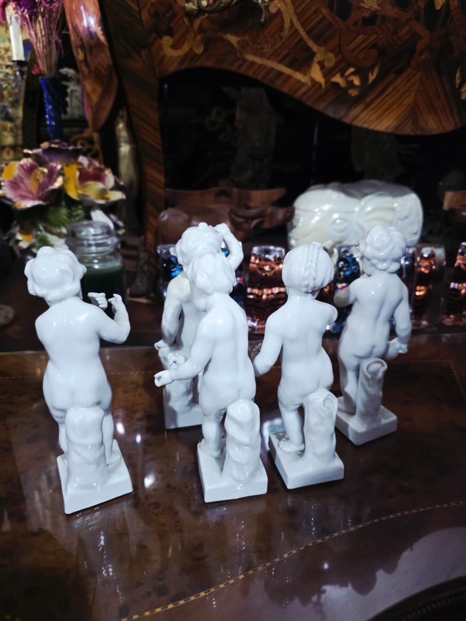 Wallendorf Porcelain Manufactory Fine Porcelain Collection – Five Child Figures🌿🏺