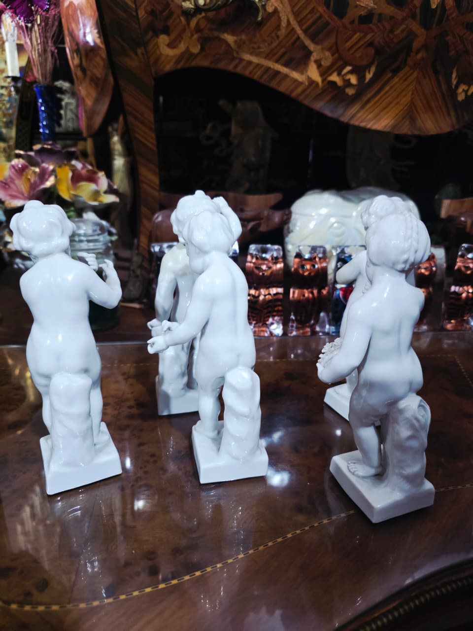 Wallendorf Porcelain Manufactory Fine Porcelain Collection – Five Child Figures🌿🏺