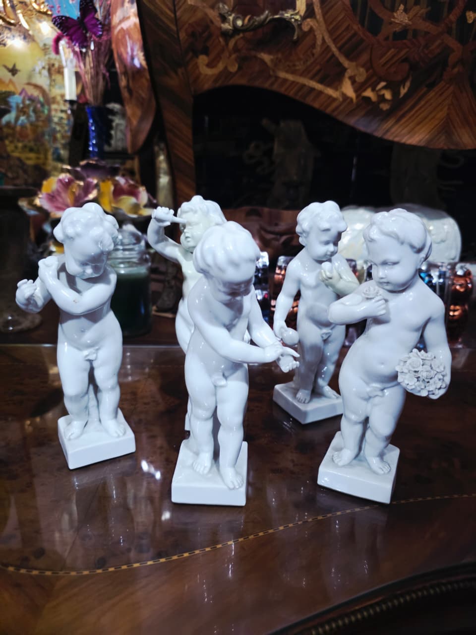 Wallendorf Porcelain Manufactory Fine Porcelain Collection – Five Child Figures🌿🏺