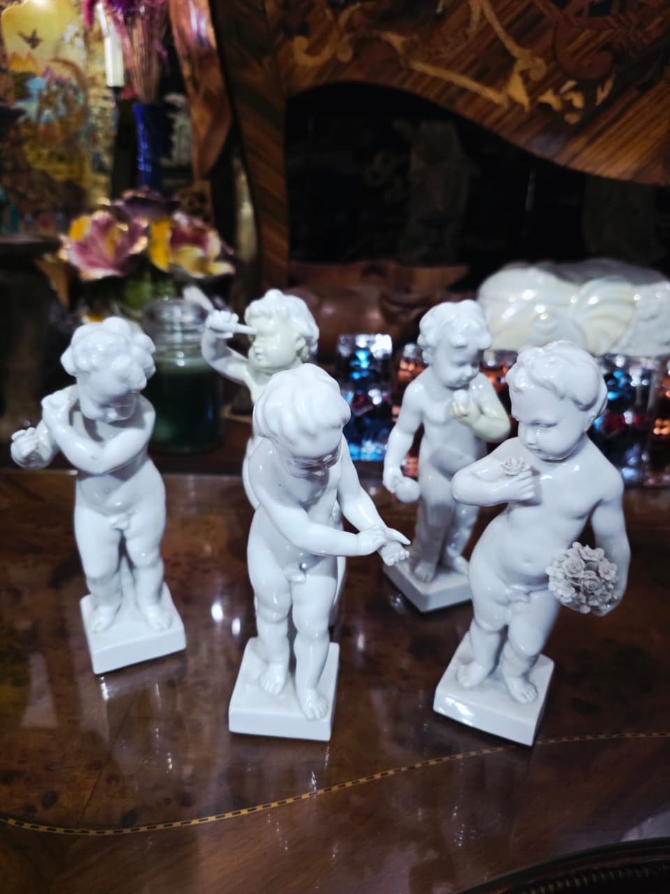Wallendorf Porcelain Manufactory Fine Porcelain Collection – Five Child Figures🌿🏺
