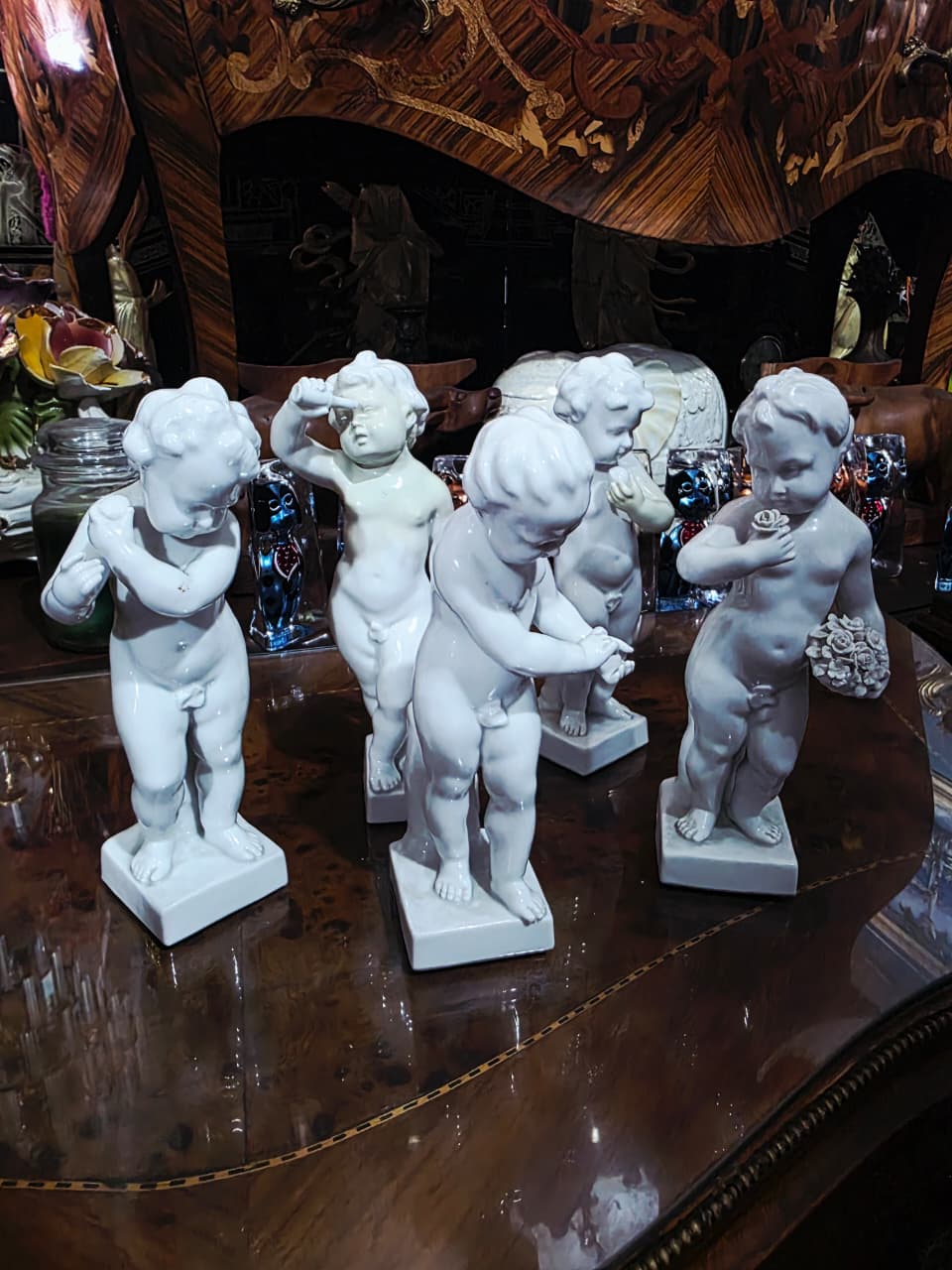 Wallendorf Porcelain Manufactory Fine Porcelain Collection – Five Child Figures🌿🏺