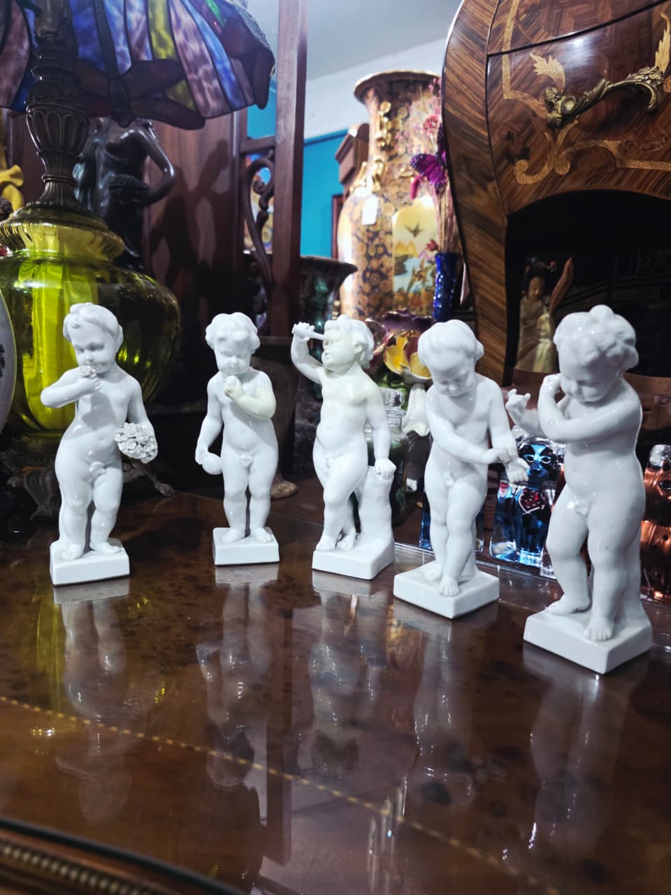 Wallendorf Porcelain Manufactory Fine Porcelain Collection – Five Child Figures🌿🏺