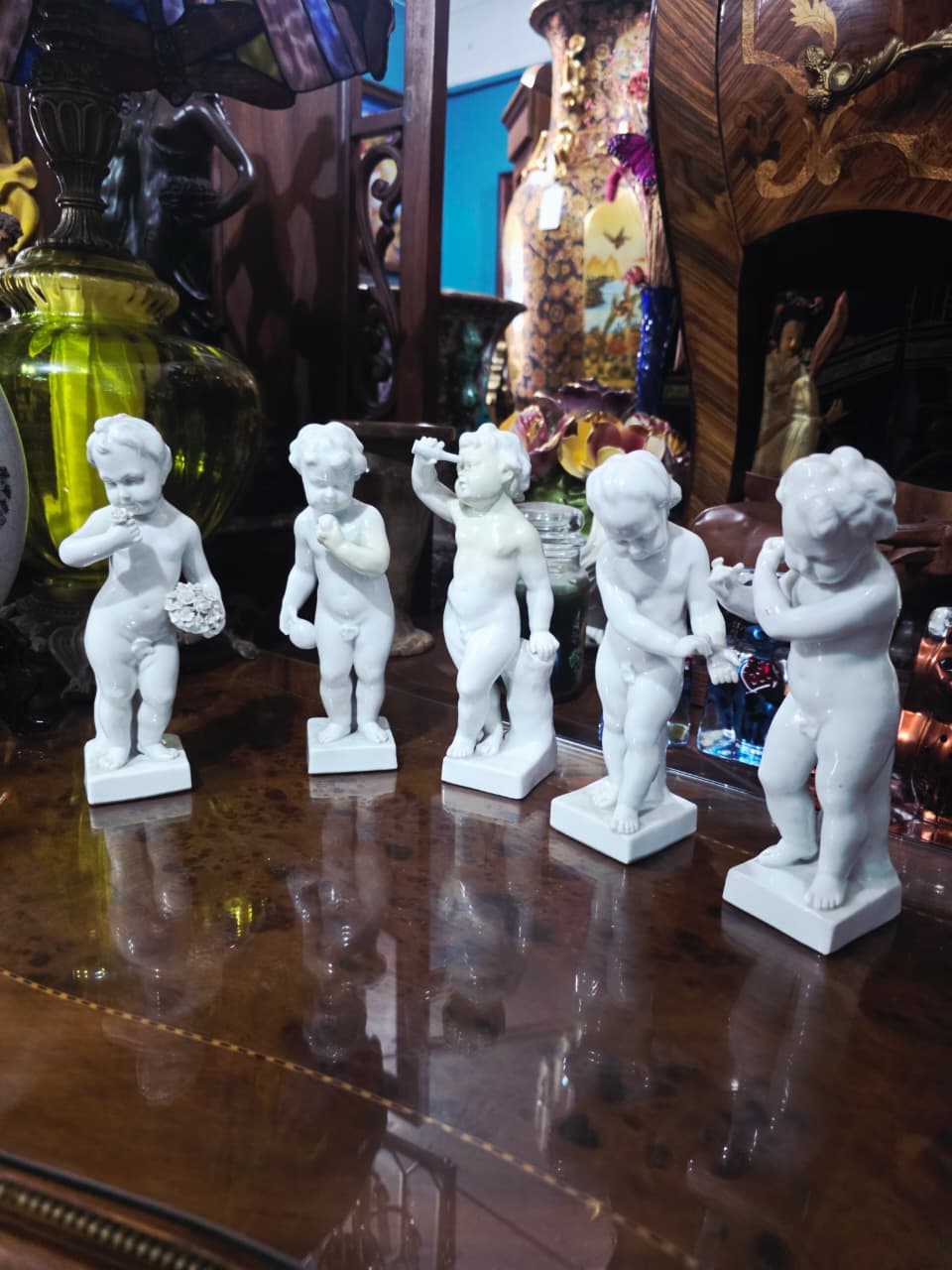 Wallendorf Porcelain Manufactory Fine Porcelain Collection – Five Child Figures🌿🏺