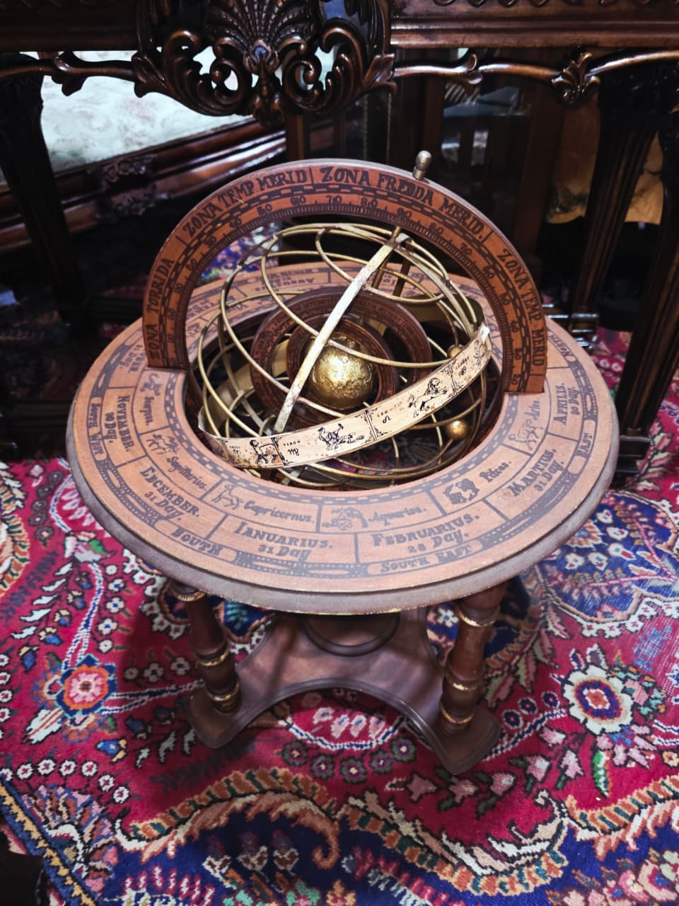 Decorative Armillary Sphere – Science, art, and contemplation 🪞🌿🪶