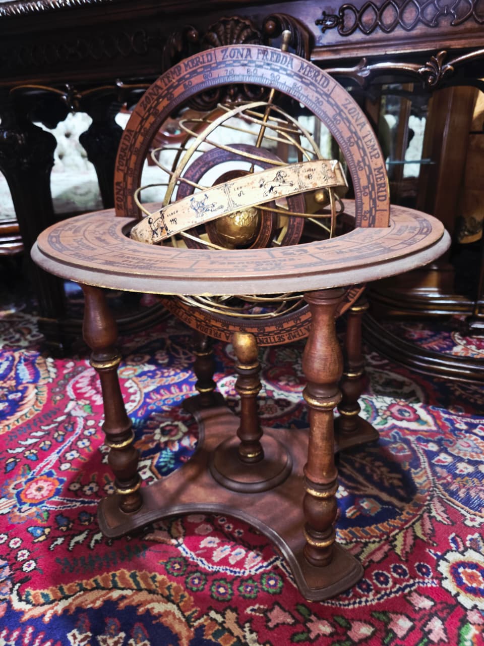 Decorative Armillary Sphere – Science, art, and contemplation 🪞🌿🪶