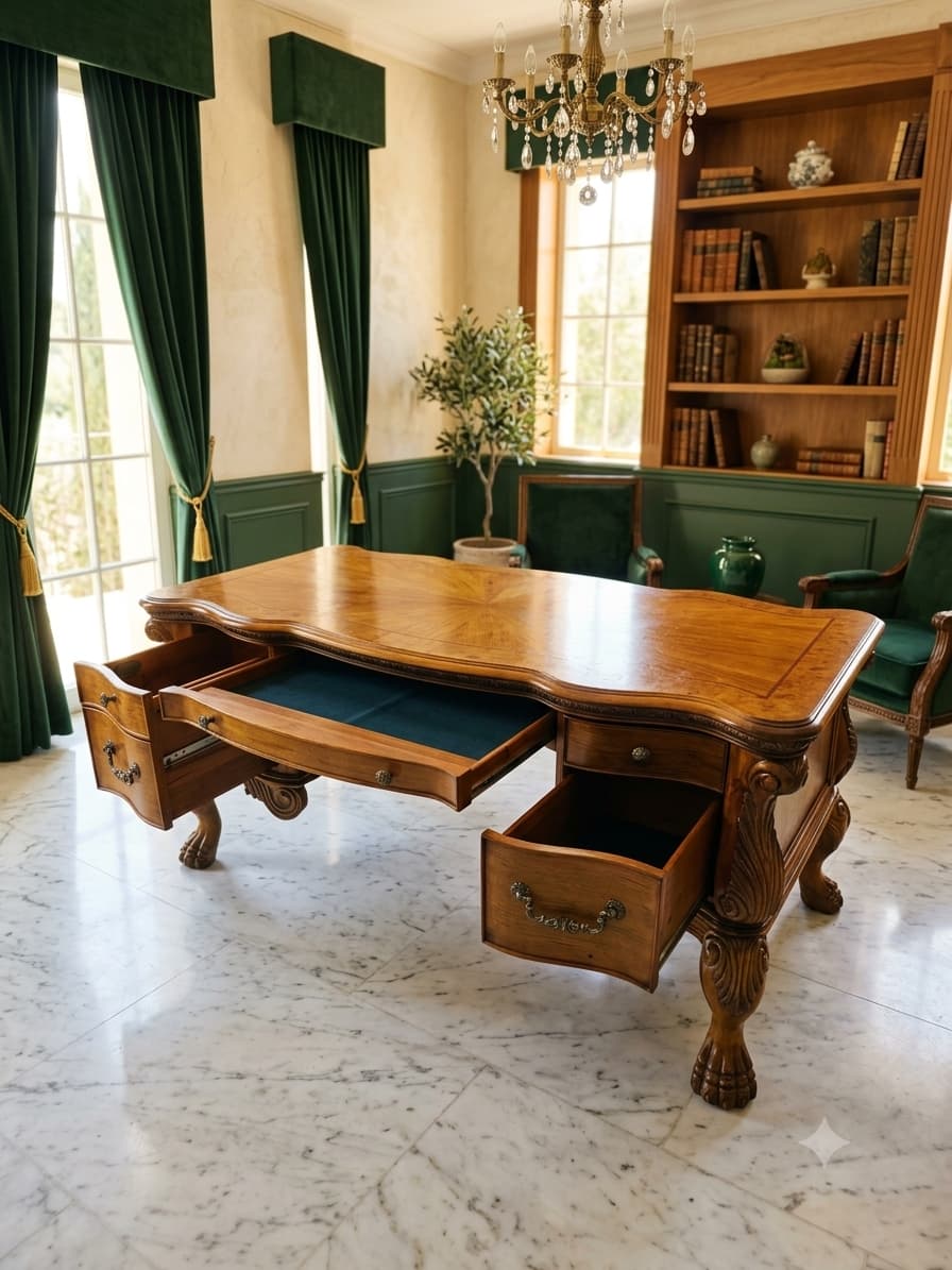 Escritorio Ejecutivo AICO – Michael Amini, Signature Series⚜️🏛️🌿