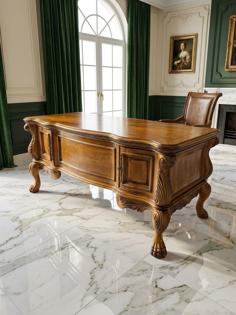 Escritorio Ejecutivo AICO – Michael Amini, Signature Series⚜️🏛️🌿