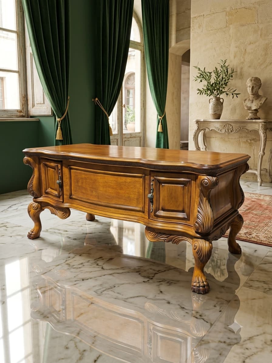 Escritorio Ejecutivo AICO – Michael Amini, Signature Series⚜️🏛️🌿