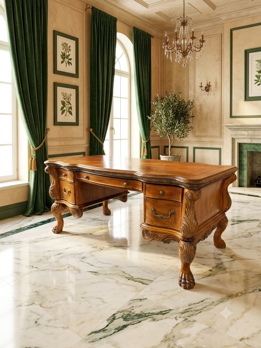 Escritorio Ejecutivo AICO – Michael Amini, Signature Series⚜️🏛️🌿