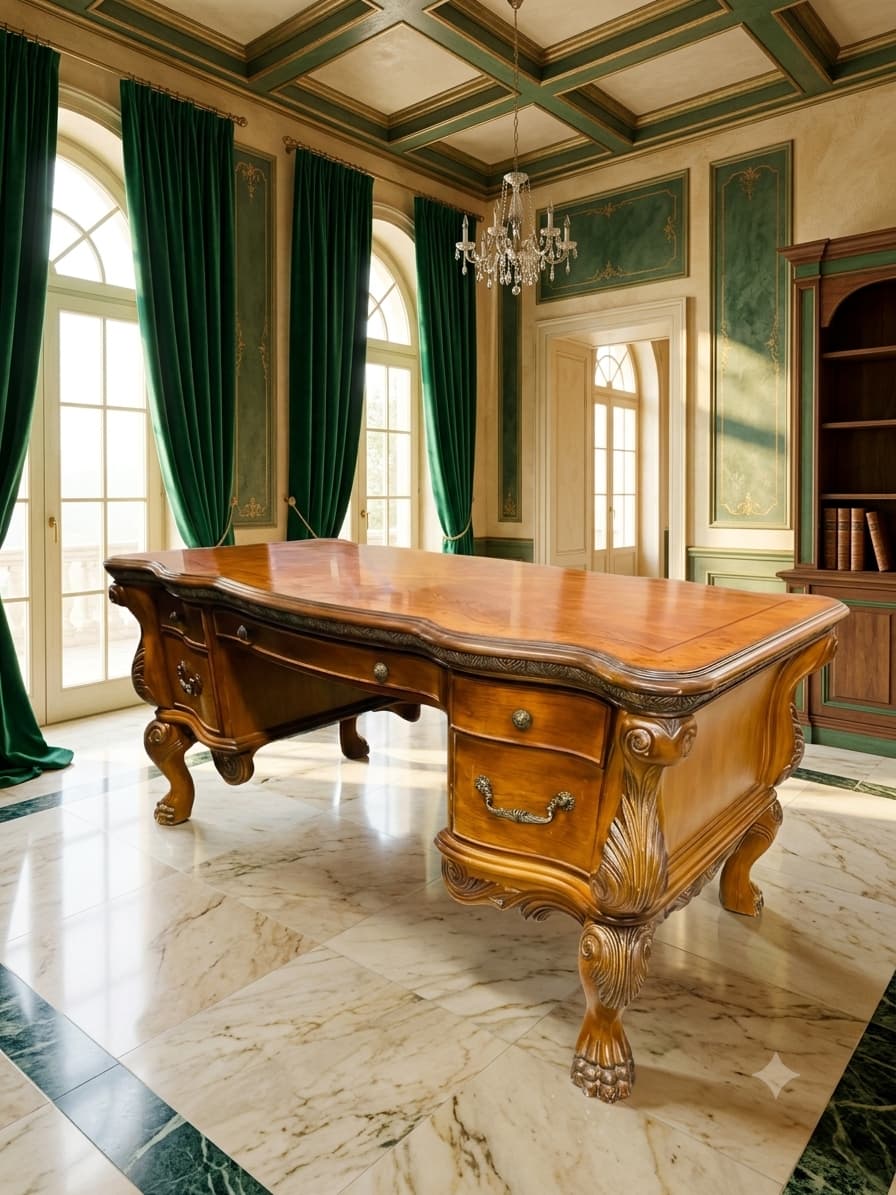 Escritorio Ejecutivo AICO – Michael Amini, Signature Series⚜️🏛️🌿