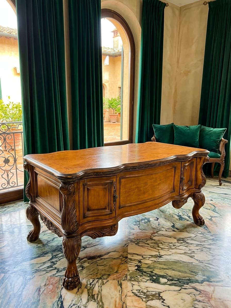 Escritorio Ejecutivo AICO – Michael Amini, Signature Series⚜️🏛️🌿