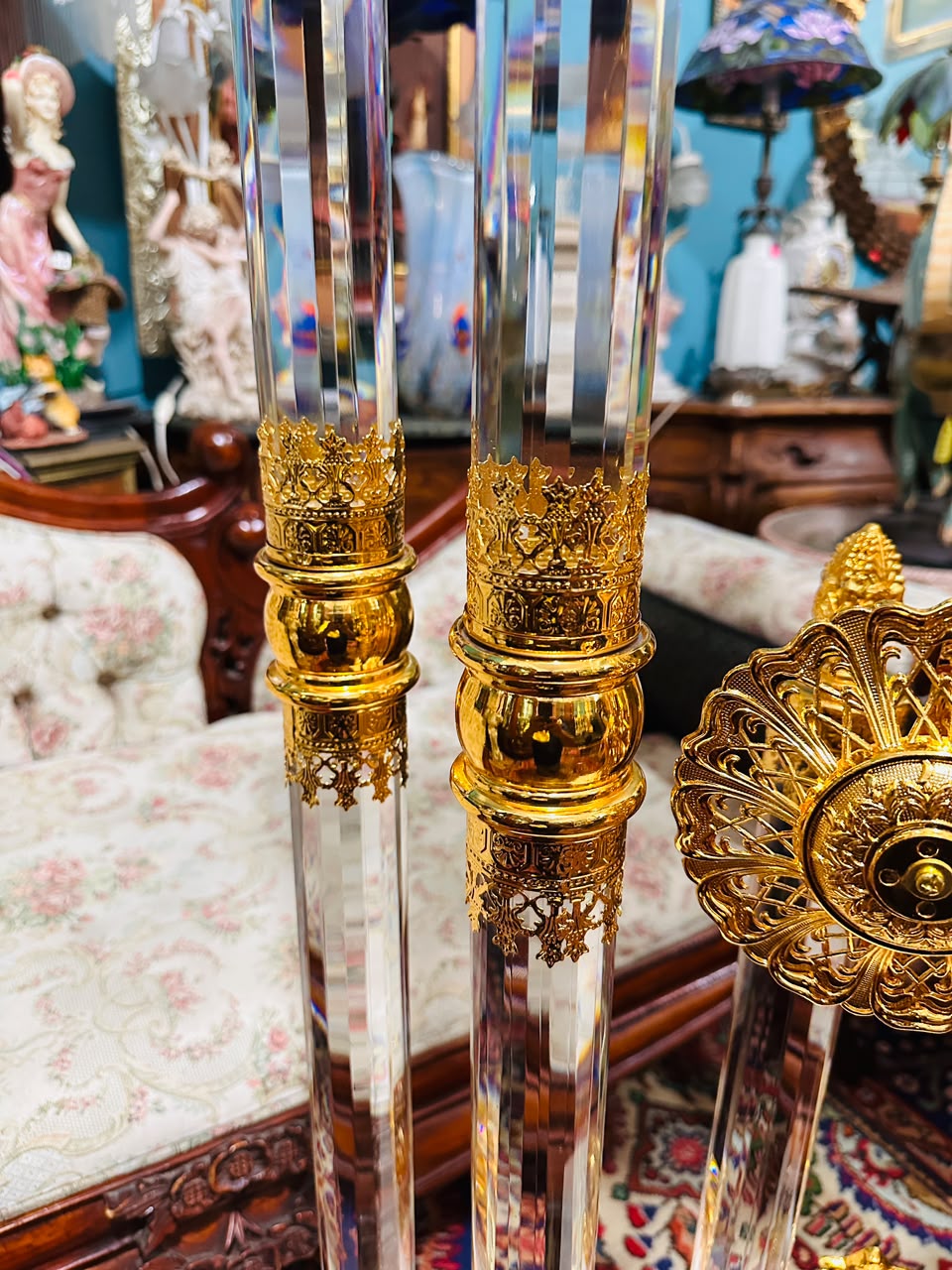 Homey Designs Inc. Grandfather Clock - Gold Brass with Chimes 🕰️