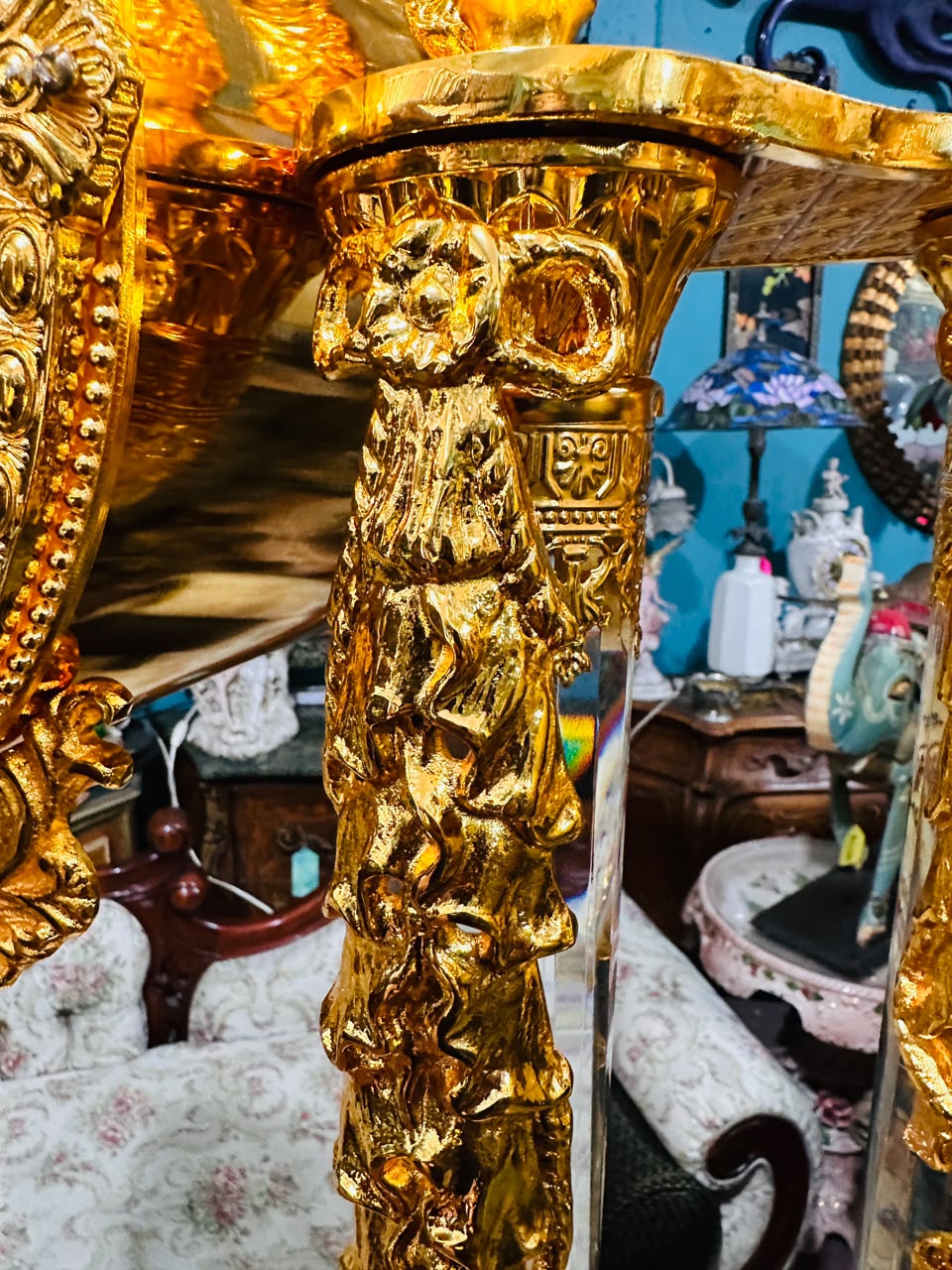 Homey Designs Inc. Grandfather Clock - Gold Brass with Chimes 🕰️