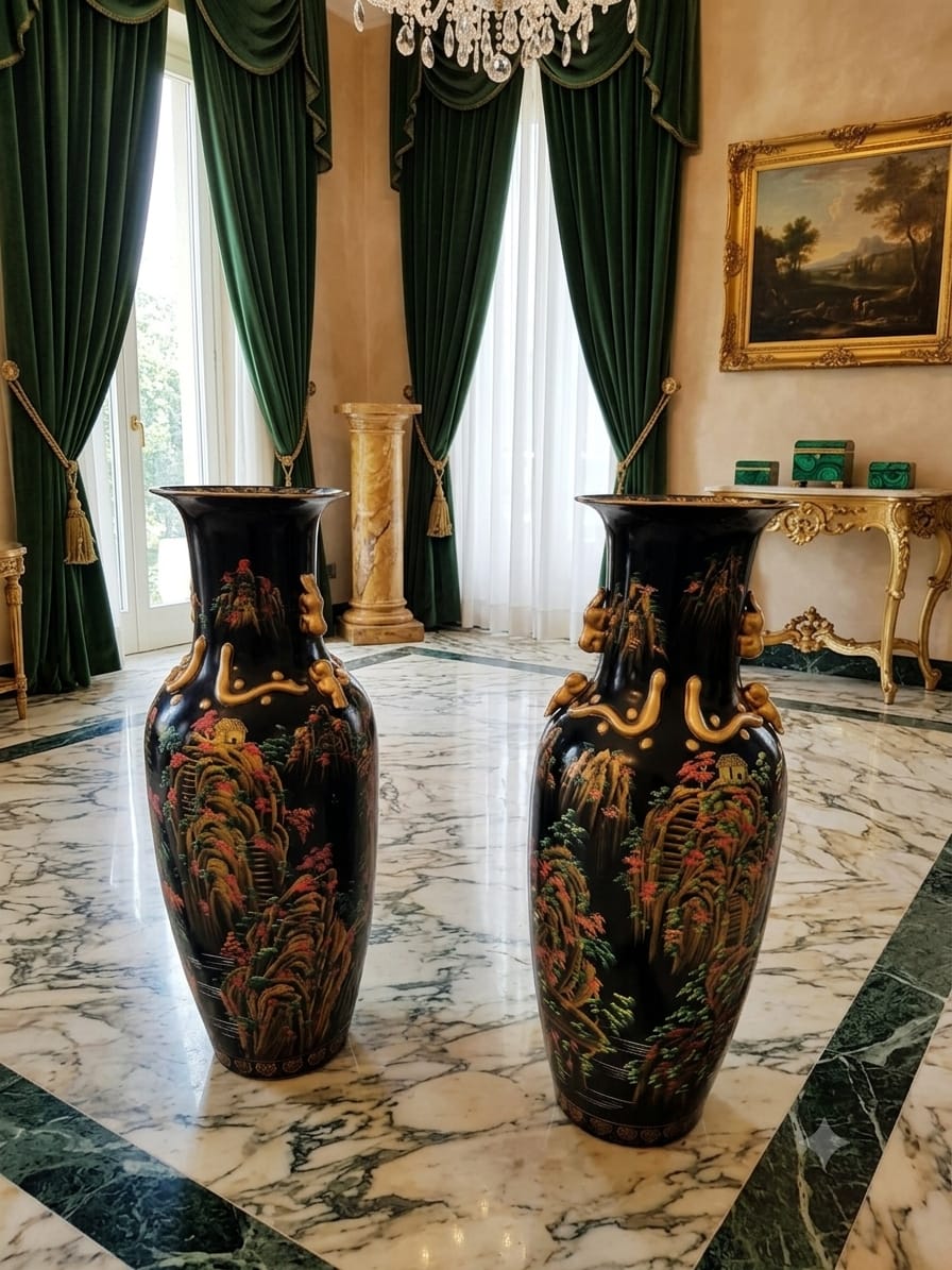 Jarrones Orientales de Porcelana Fina 🌸