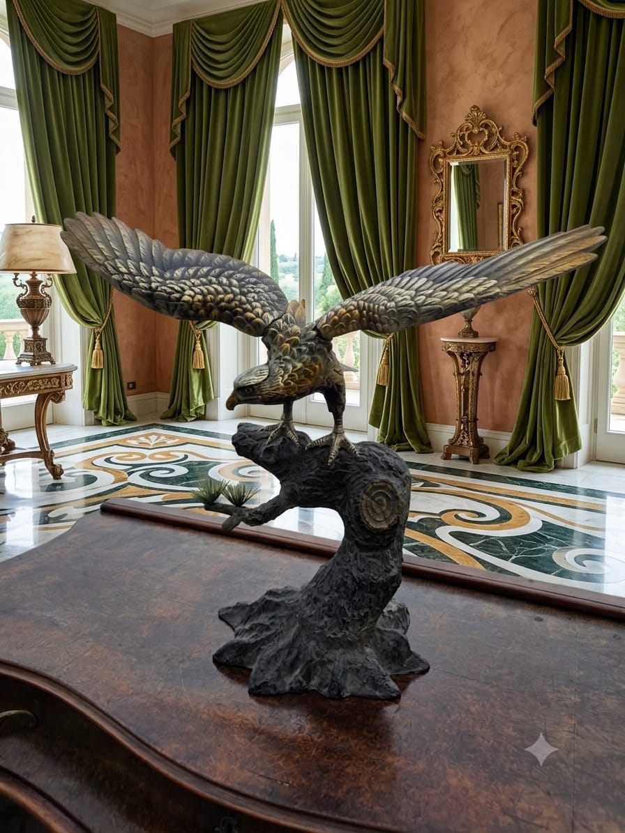 Escultura de Halcón en Metal🦅