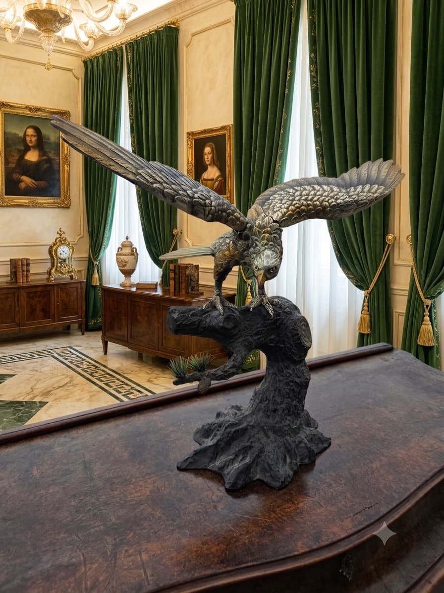 Escultura de Halcón en Metal🦅
