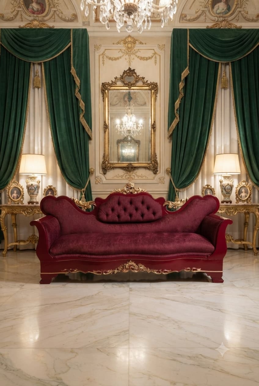 Antique Imperial Sofa from 1850 🌿🏛️🌿