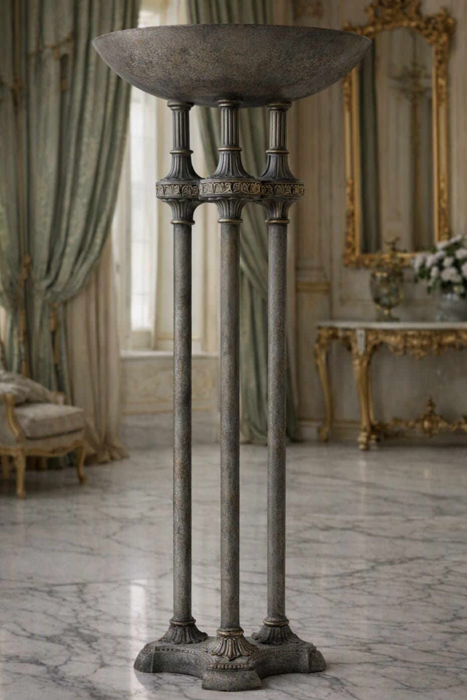 Torch Lamp in Metal 🌿🏛️🌿