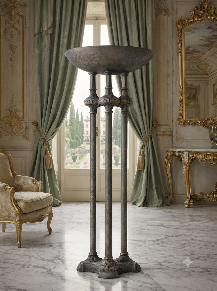 Torch Lamp in Metal 🌿🏛️🌿