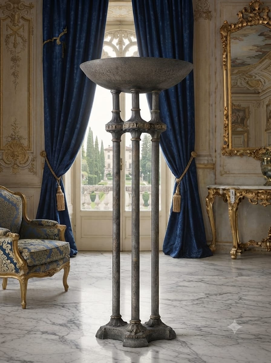 Torch Lamp in Metal 🌿🏛️🌿