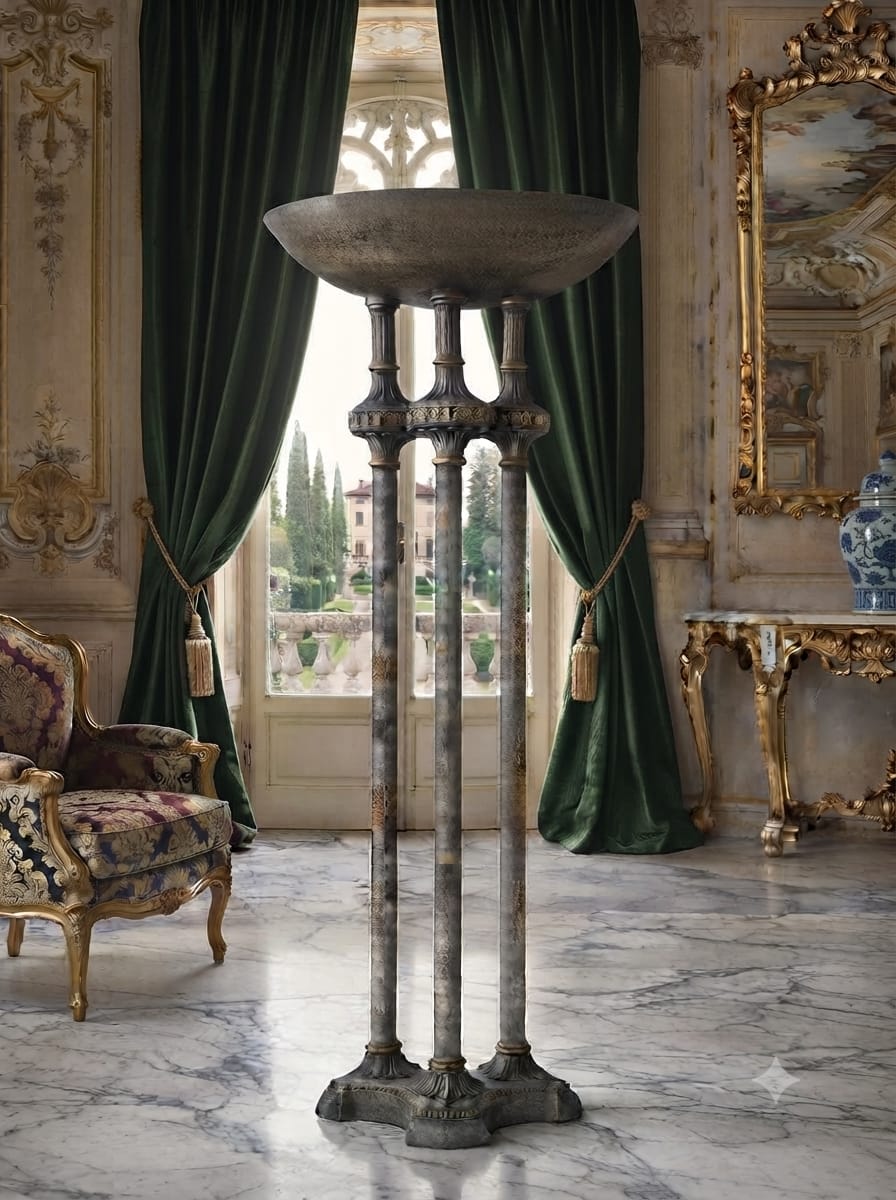 Torch Lamp in Metal 🌿🏛️🌿