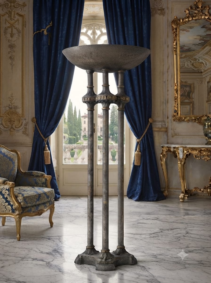 Torch Lamp in Metal 🌿🏛️🌿