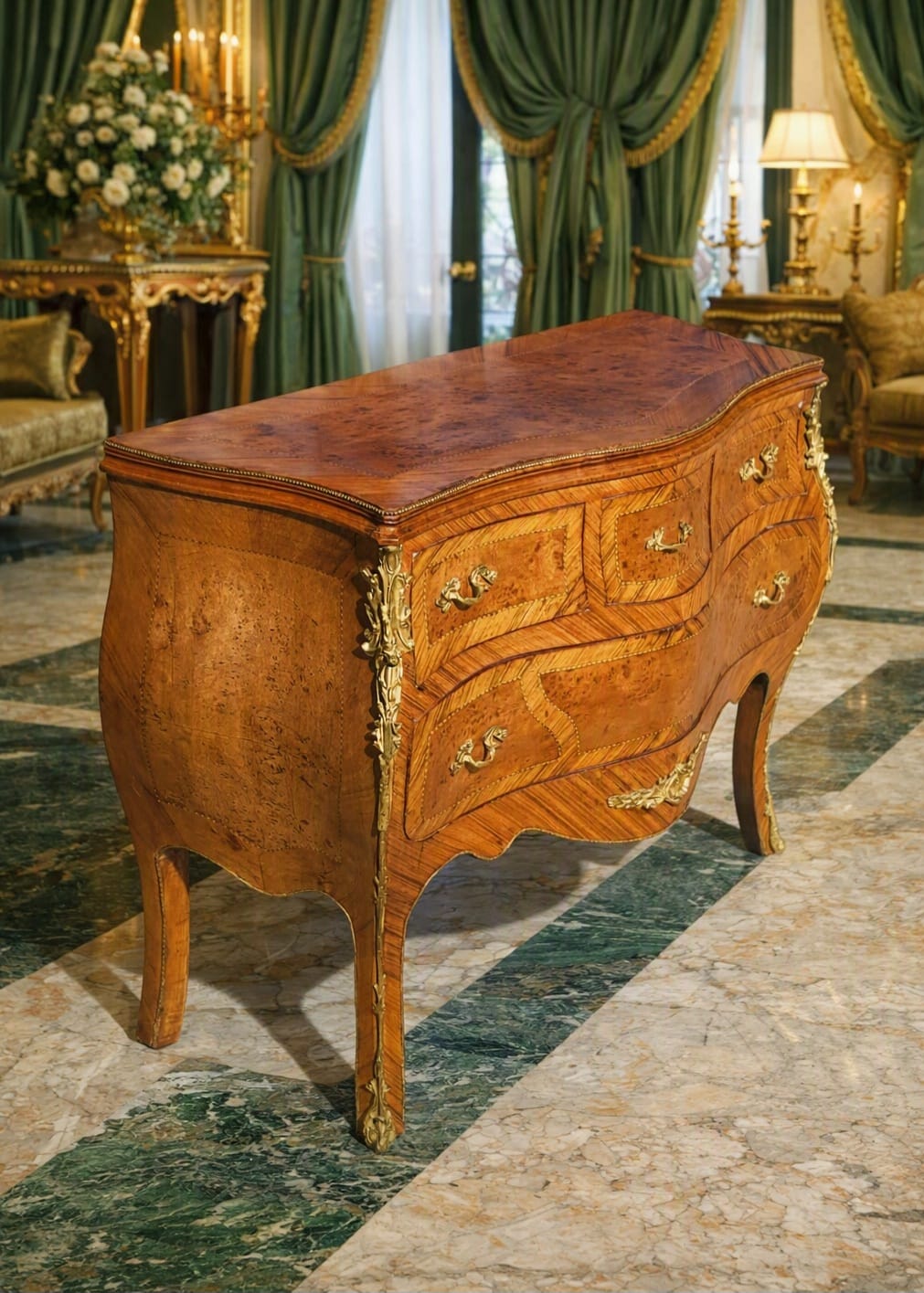 French Louis XV Bombay Chest 🏡✨