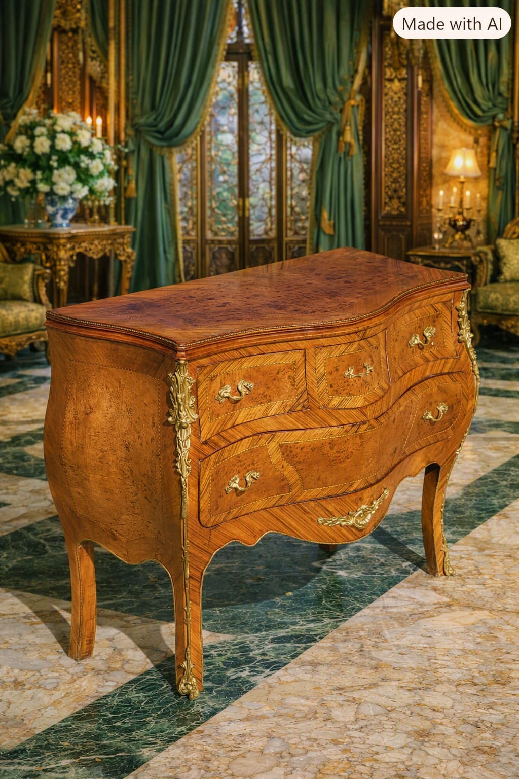 French Louis XV Bombay Chest 🏡✨