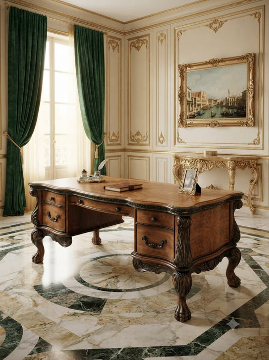 AICO Executive Desk – Michael Amini, Signature Series⚜️🏛️🌿