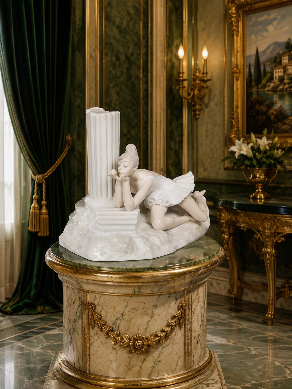 Lladro Sculpture "Lady Ballet - Contemplation" #PP120G ✨🏛️