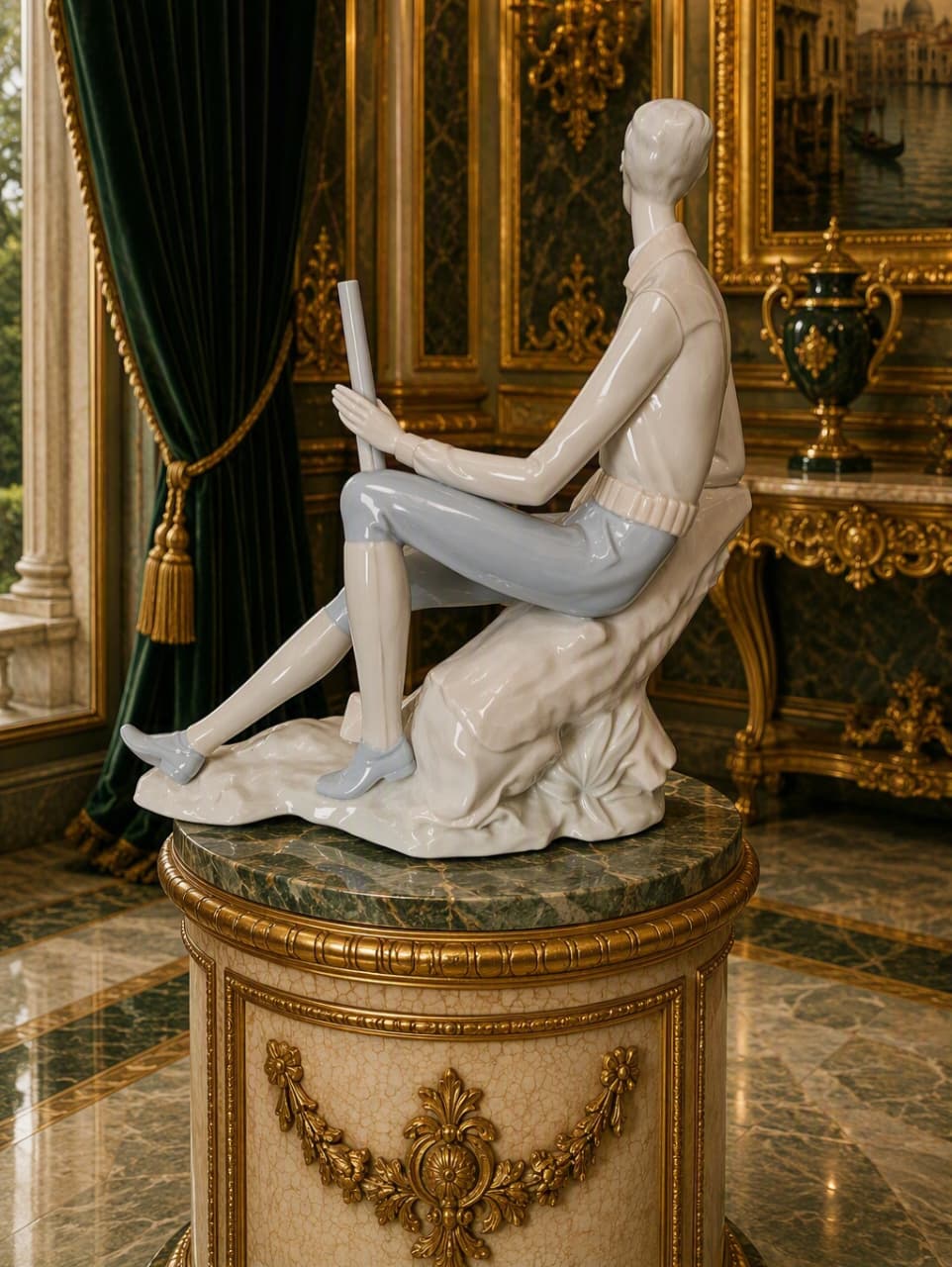 Nao by Lladro "Young Hunter" sculpture ✨🏛️