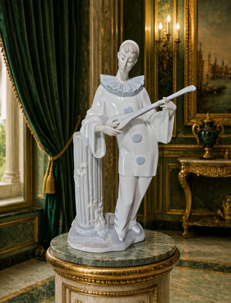 Lladró Sculpture "Solid Pierrot" #011004560.3 ✨🏛️