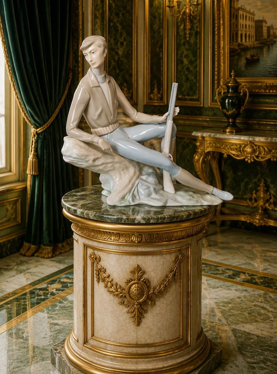 Nao by Lladro "Young Hunter" sculpture ✨🏛️