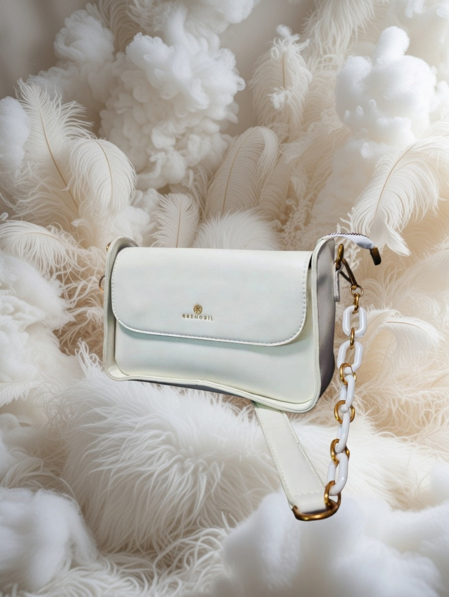 🕊️👜 Greenobil Blanca Bolso Para Dama – Pureza Atemporal y Distinción Femenina ✨🌸 L