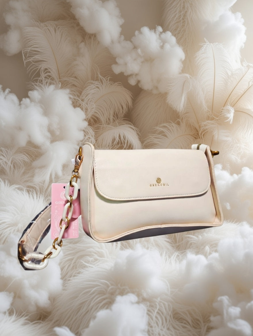🕊️👜 Greenobil Beige Bolso Para Dama – Elegancia Atemporal y Pureza Sofisticada ✨🌸