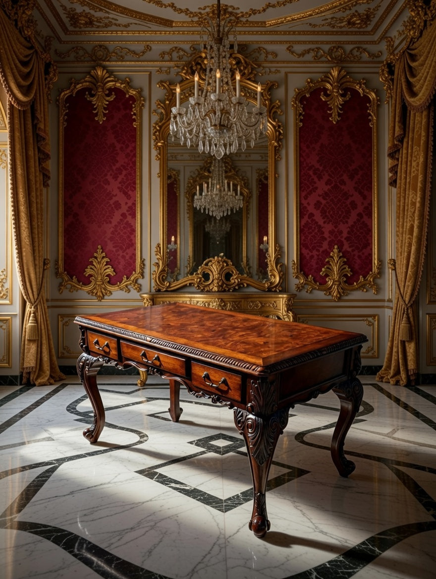 🏛️ Escritorio Ejecutivo de Nogal – Una Declaración de Estilo y Distinción 🌿🪵✨