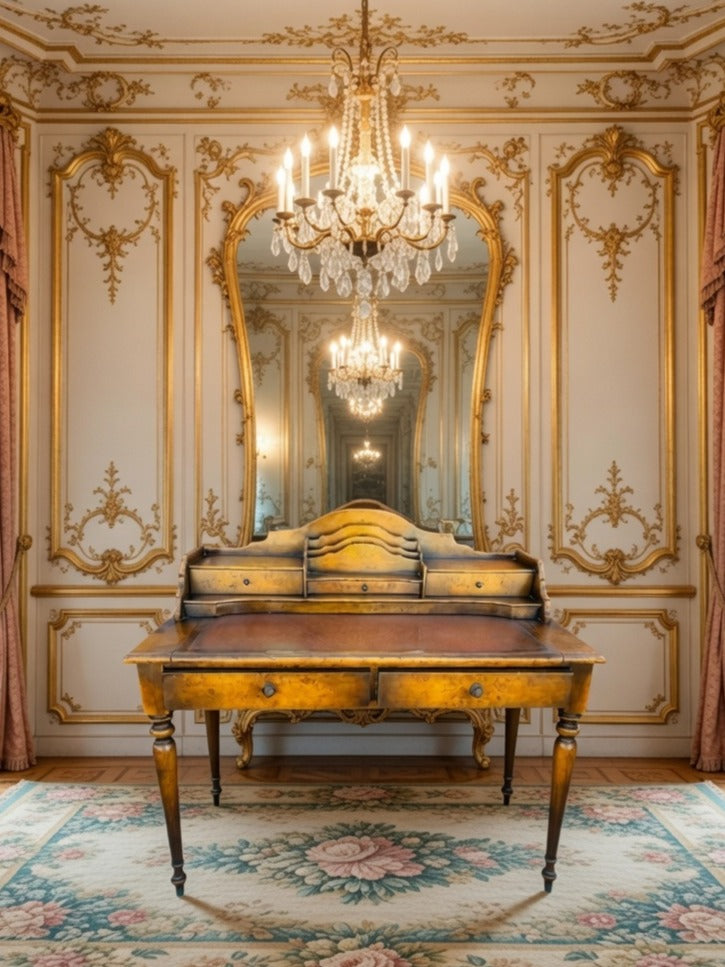 🪶 Secreter Antiguo en Madera de Acacia – Elegancia Clásica y Funcionalidad Atemporal 🪶