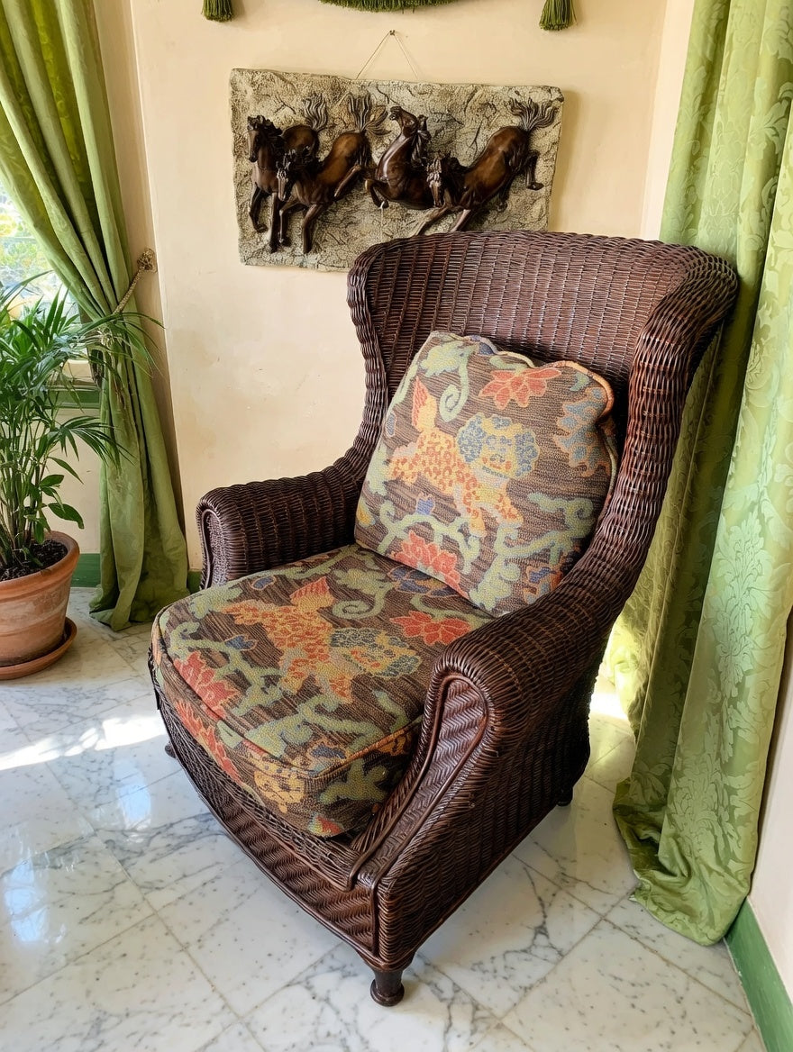 Rattan Chair, Natural Charm at Rosarito Antiques🌿
