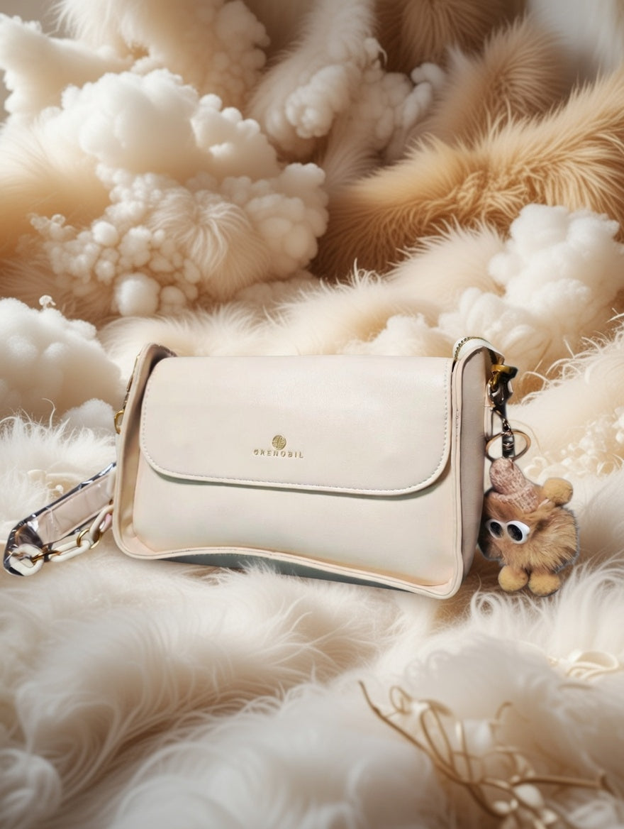 🕊️👜 Greenobil Beige Bolso Para Dama – Elegancia Atemporal y Pureza Sofisticada ✨🌸