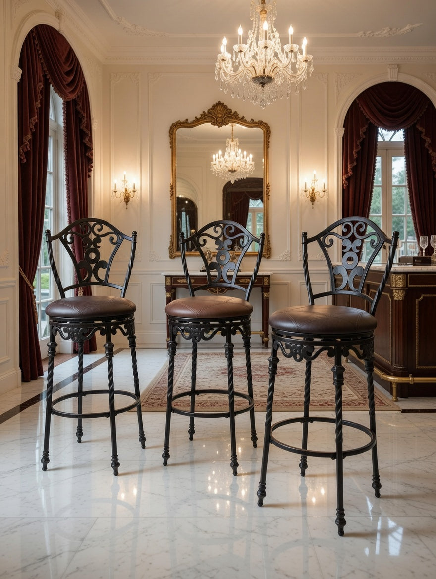 🏛️🪑 Bancos de Hierro con Elegancia Atemporal 🌹🕰️