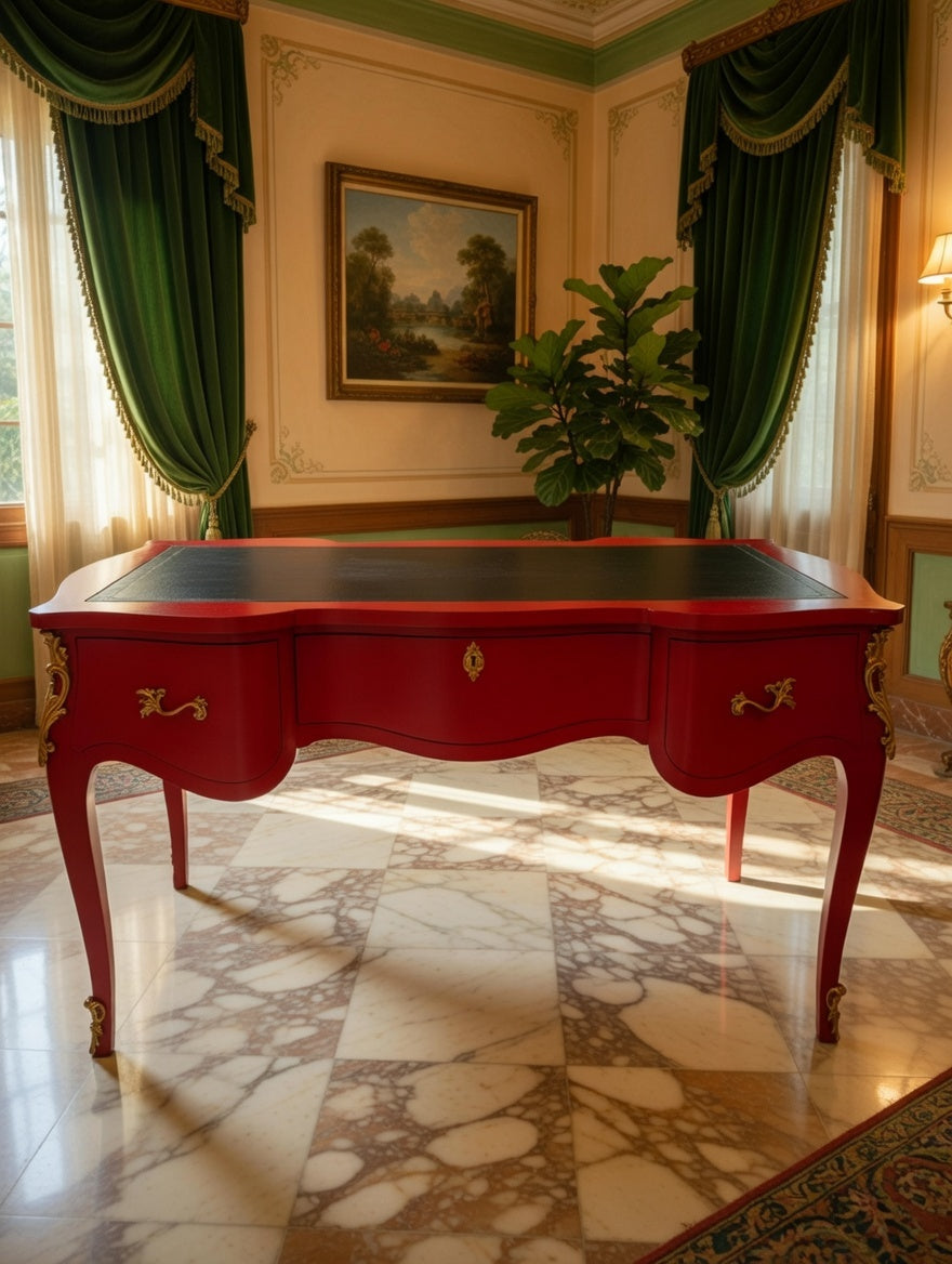 👑🏛️ Escritorio Grande Estilo Francés 👑🏛️ 🇫🇷✨