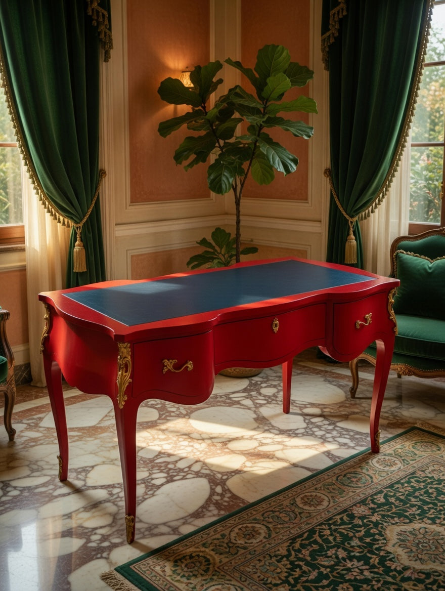 👑🏛️ Escritorio Grande Estilo Francés 👑🏛️ 🇫🇷✨