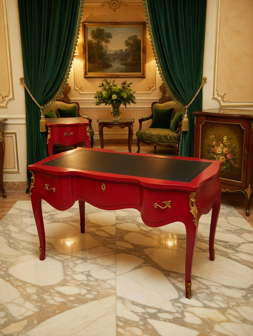 👑🏛️ Escritorio Grande Estilo Francés 👑🏛️ 🇫🇷✨