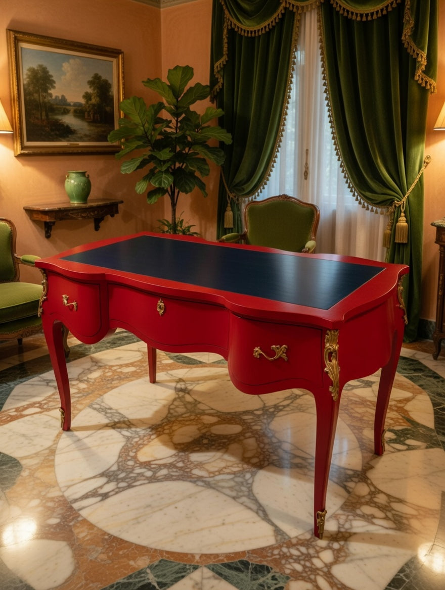 👑🏛️ Escritorio Grande Estilo Francés 👑🏛️ 🇫🇷✨