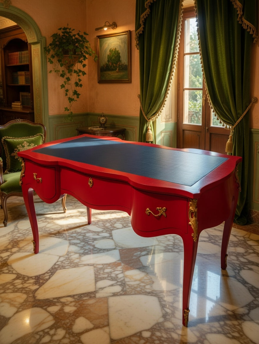 👑🏛️ Escritorio Grande Estilo Francés 👑🏛️ 🇫🇷✨