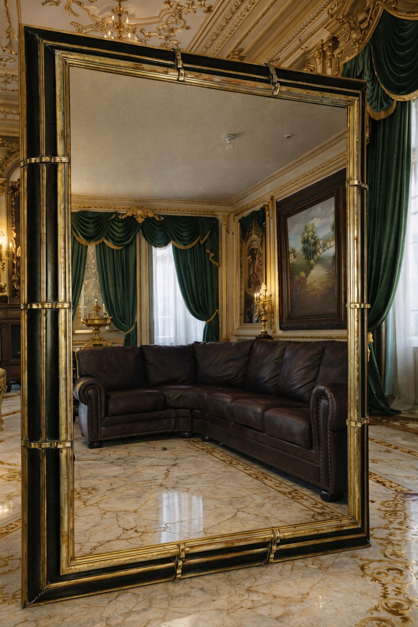 Gran Espejo “The Gatsby” – Elegancia Dramática y Atemporal ⚜️🌟
